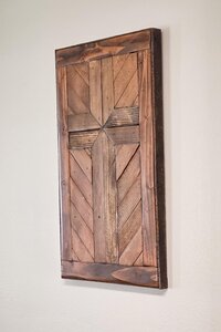 Reclaimed Wood Cross Wall Hanging