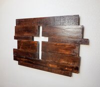 Handmade Reclaimed Wood Cross Wall Art | Rustic Christian Western Decor