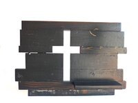 Reclaimed Wooden Cross | Rustic Christian Wall Decor |