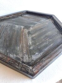 Coffee Table Tray | Reclaimed Wood Hexagon | Rustic Western Decor