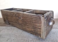 Reclaimed Wood Desk Organizer | Rustic Remote, Desk & Countertop Storage