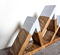 Reclaimed Wood Mountain Decor | Handmade Wyoming Shelf | Rustic Cabin Decor