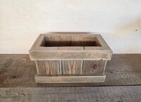Rustic Reclaimed Wood Centerpiece Box | Farmhouse Table Decor | Wooden Decorative Caddy | Wyoming Handmade