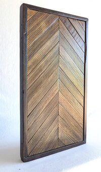 Reclaimed Wood Geometric Wall Art | Rustic Wooden Decor