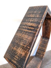 Handmade Reclaimed Wood Hexagon Shelf | Rustic Wyoming Farmhouse Wall Decor