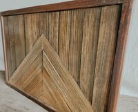 Reclaimed Wood Mountain Wall Art | Wyoming Cabin Decor | Rustic Western Wall Hanging
