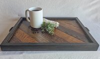Rustic Serving Tray | Wood Coffee Table Tray |