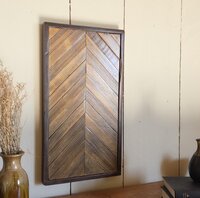 Reclaimed Wood Geometric Wall Art | Rustic Wooden Decor