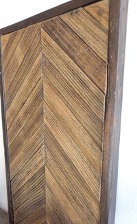 Reclaimed Wood Geometric Wall Art | Rustic Wooden Decor