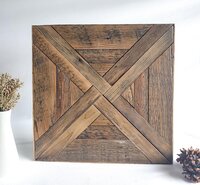 Reclaimed Wood Wall Art | Geometric Western Decor | Rustic Wyoming Decor