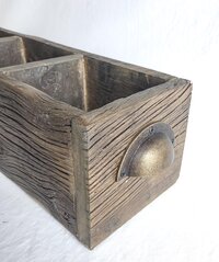 Reclaimed Wood Desk Organizer | Rustic Remote, Desk & Countertop Storage