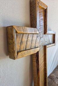 Christian Wall Decor | Reclaimed Wood Cross | Western Religious Wall Art | Confirmation Gift