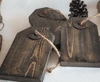 Reclaimed Wood Gift Tags / Rustic Wooden Ornaments
