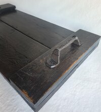 Reclaimed Wood Coffee Table Tray | Large Ottoman Tray | Rustic Centerpiece