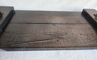 Reclaimed Wood Coffee Table Tray | Large Ottoman Tray | Rustic Centerpiece