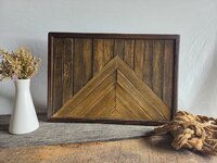 Reclaimed Wood Mountain Wall Art | Wyoming Cabin Decor | Rustic Western Wall Hanging