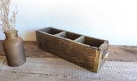 Reclaimed Wood Desk Organizer | Rustic Remote, Desk & Countertop Storage
