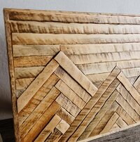 Reclaimed Wood Mountain Wall Art | Rustic Cabin Decor | Handmade in Wyoming