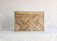 Reclaimed Wood Mountain Wall Art | Rustic Wood Cabin Decor | Handmade in Wyoming