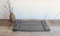 Reclaimed Wood Coffee Table Tray | Large Ottoman Tray | Rustic Centerpiece