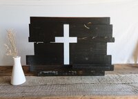 Reclaimed Wooden Cross | Rustic Christian Wall Decor |