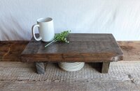 Large Reclaimed Wood Riser | 20" Rustic Display Stand | Farmhouse Kitchen Riser | Handmade in Wyoming