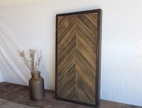 Reclaimed Wood Geometric Wall Art | Rustic Wooden Decor