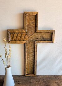 Christian Wall Decor | Reclaimed Wood Cross | Western Religious Wall Art | Confirmation Gift
