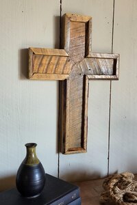 Christian Wall Decor | Reclaimed Wood Cross | Western Religious Wall Art | Confirmation Gift
