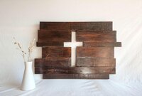 Handmade Reclaimed Wood Cross Wall Art | Rustic Christian Western Decor