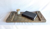Coffee Table Tray | Rustic Ottoman Decor | Reclaimed Wood Serving Tray