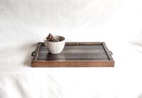 Reclaimed Wood Coffee Table Tray | Rustic Ottoman Tray | Wooden Platter