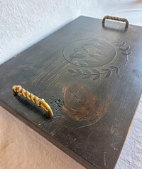 Coffee Table Tray | Reclaimed Wood Mountain Design | Rustic Western Decor