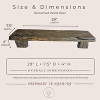 Reclaimed Wood Riser | Rustic Tabletop Stand | Farmhouse Kitchen Decor | Handmade in Wyoming