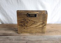 Reclaimed Wooden Photo Block (Horizontal) | Rustic Picture Display Stand | Wood Photo Clip