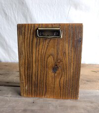 Reclaimed Wooden Photo Block (Vertical) | Rustic Picture Display Stand | Wood Photo Clip