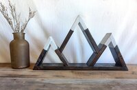 Reclaimed Wood Mountain Shelf