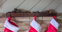 Reclaimed Wood Christmas Stocking Hooks | Rustic Christmas Mantel Decor