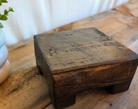 Reclaimed Wood Riser | Rustic Farmhouse Display Stand | Handmade Wyoming Decor