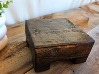Reclaimed Wood Riser | Rustic Farmhouse Display Stand | Handmade Wyoming Decor