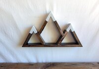 Reclaimed Wood Mountain Shelf | Rustic Mountain Decor