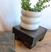 Reclaimed Wood Riser | Rustic Farmhouse Display Stand | Handmade Wyoming Decor