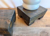 Reclaimed Wood Riser | Rustic Farmhouse Display Stand | Handmade Wyoming Decor