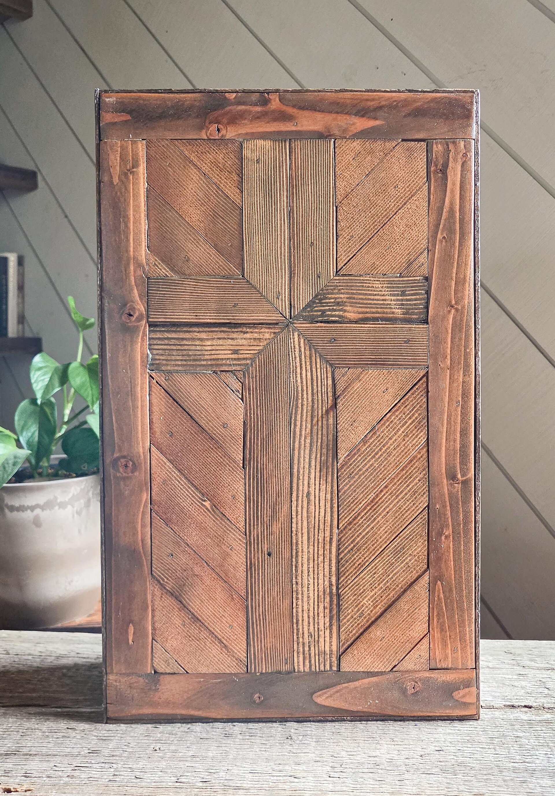Reclaimed Wood Cross Wall Hanging