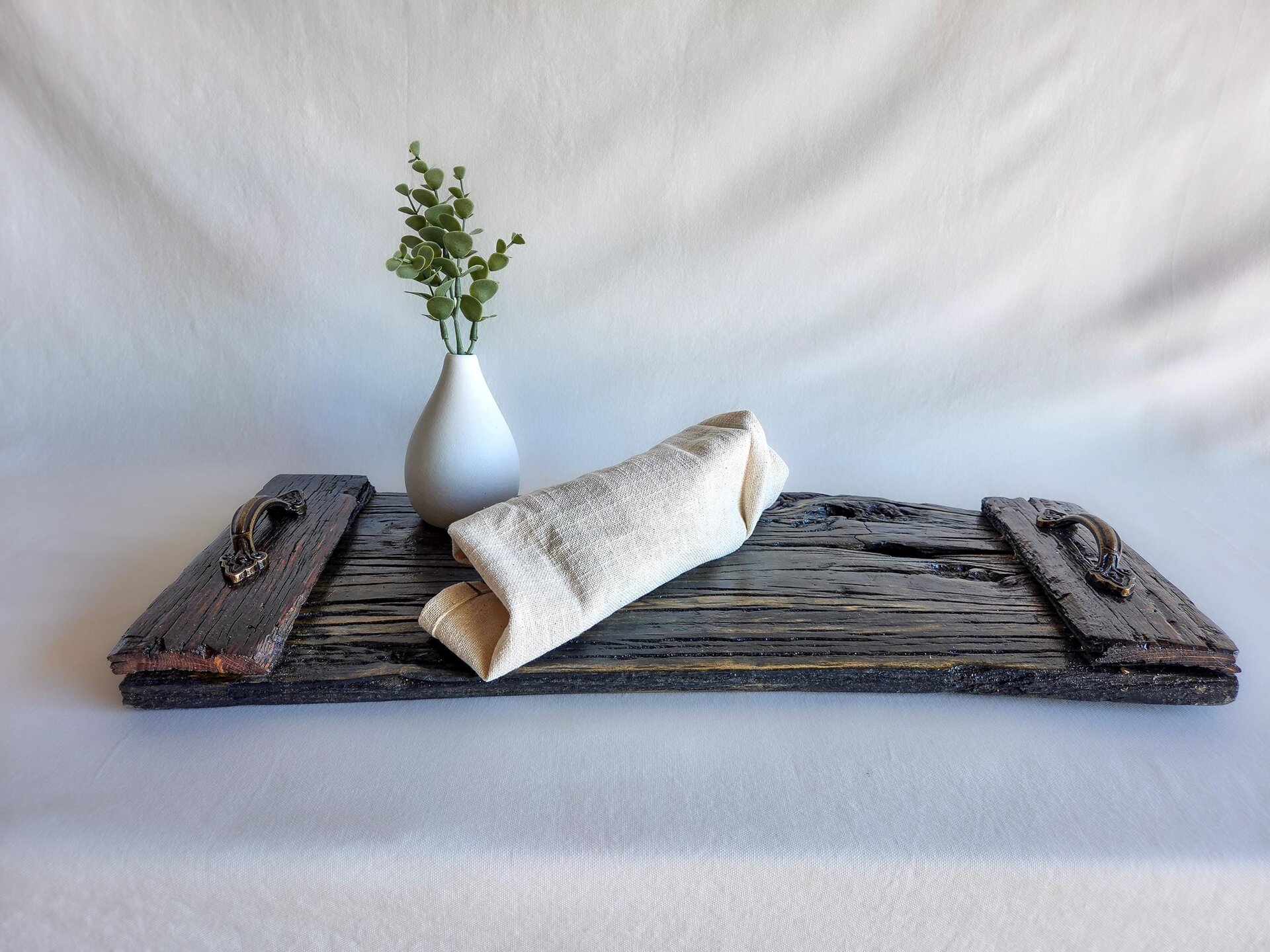 Coffee Table Tray | Rustic Living Room Decor | Ottoman Tray
