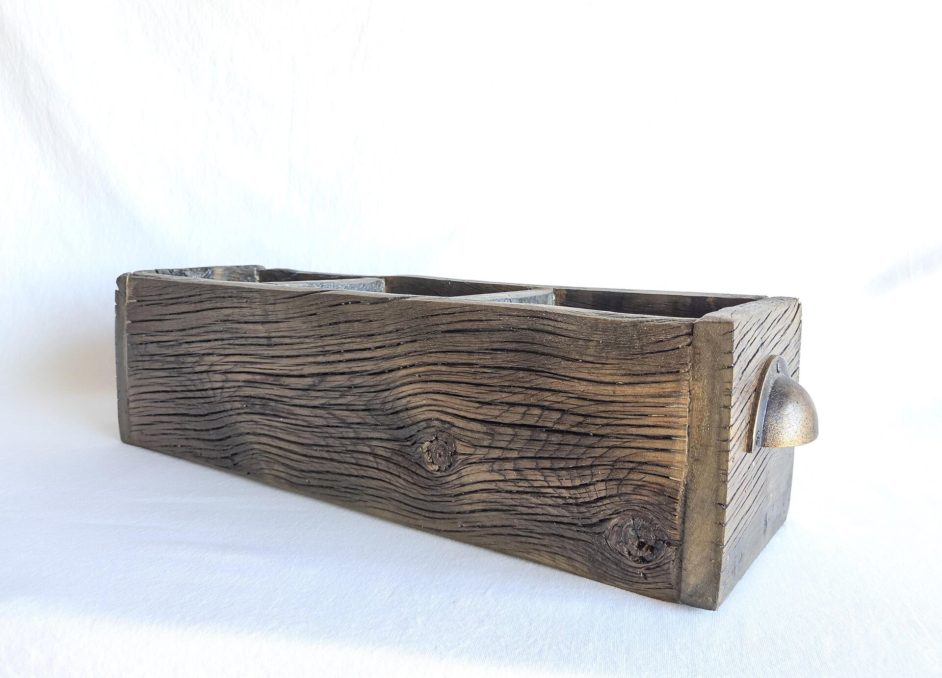 Reclaimed Wood Desk Organizer | Rustic Remote, Desk & Countertop Storage