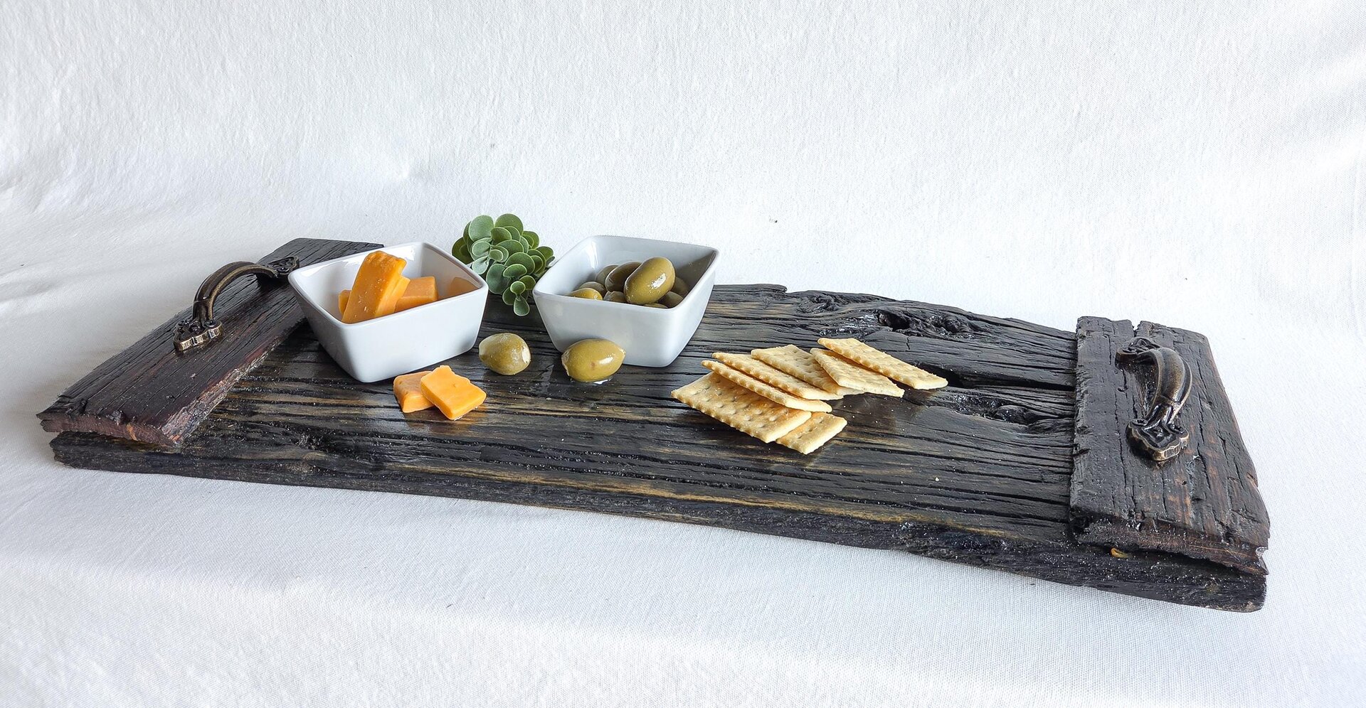 Coffee Table Tray | Rustic Living Room Decor | Ottoman Tray