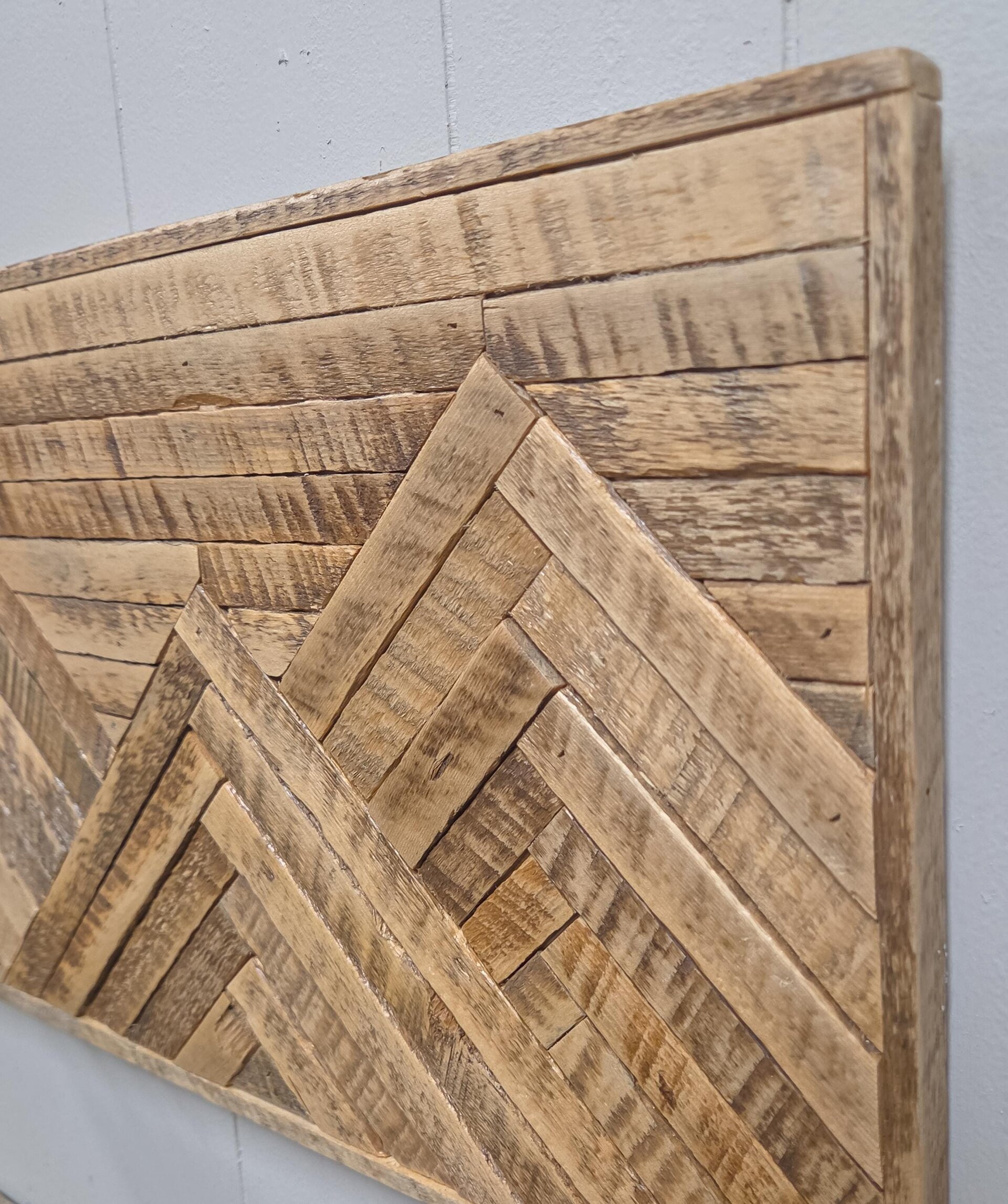 Reclaimed Wood Mountain Wall Art | Rustic Wood Cabin Decor | Handmade in Wyoming