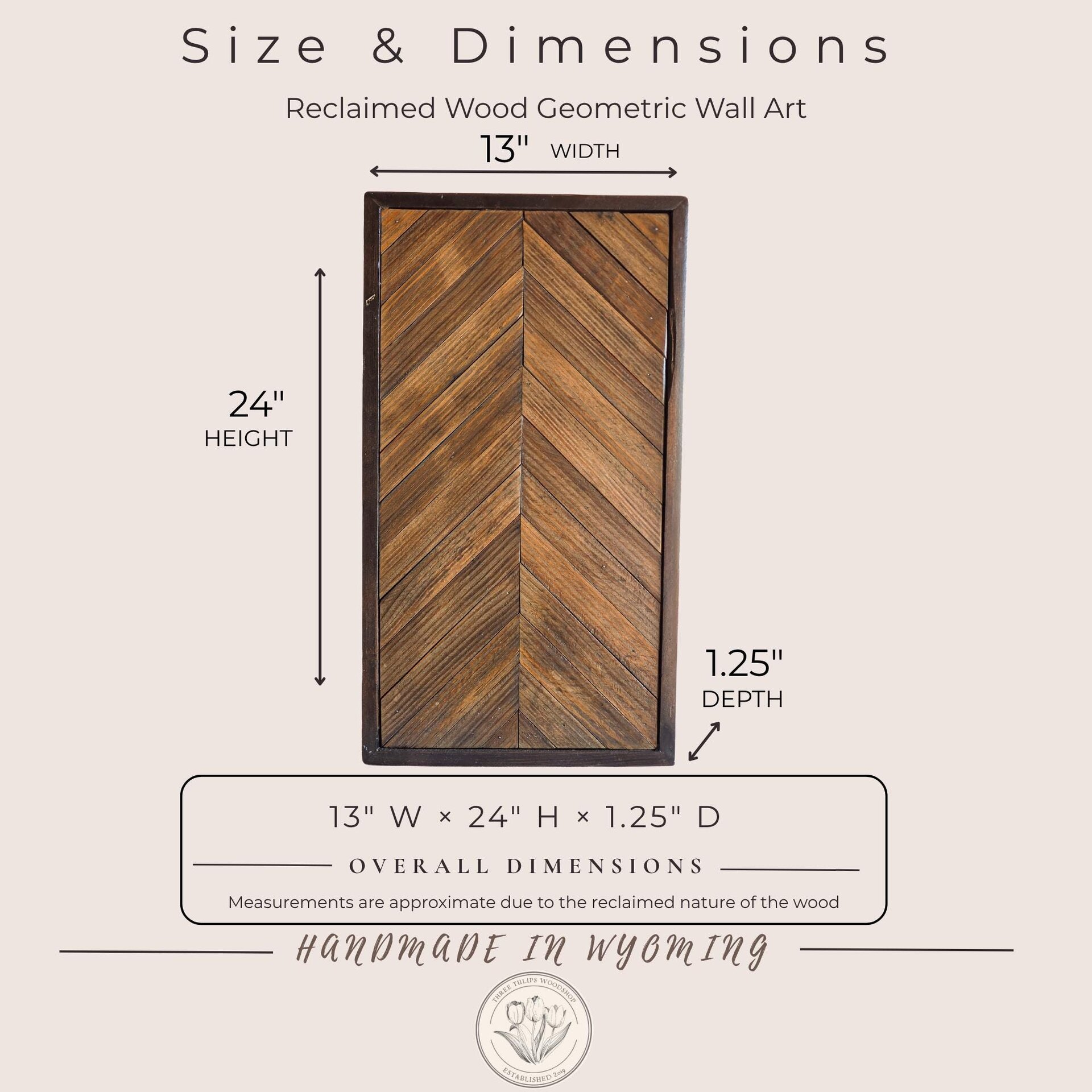 Reclaimed Wood Geometric Wall Art | Rustic Wooden Decor