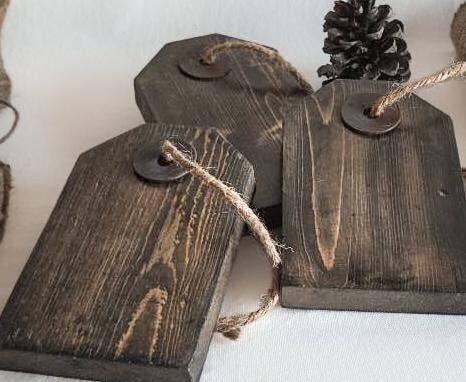 Reclaimed Wood Gift Tags / Rustic Wooden Ornaments